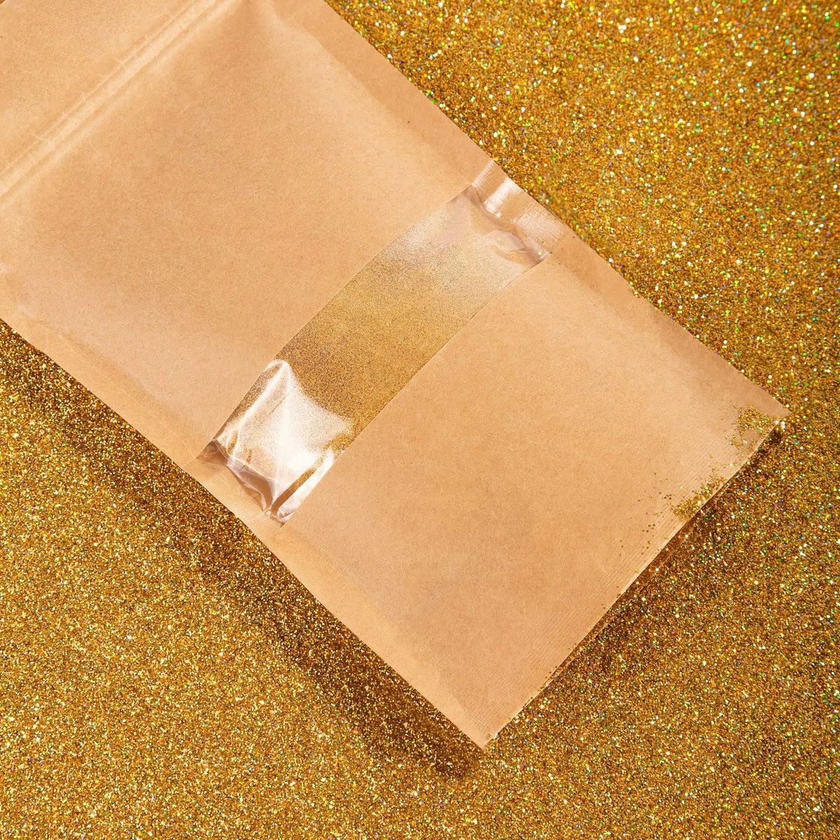 Creative Deco 200g Dorada Purpurina Manualidades Pintura Pared | Brillantina Oro Holográfica | para Decorar | Ultra-Fina 0,2mm | Adición Brillo para Esmalte de Uñas, Resina Epoxi | Decoración Navidad