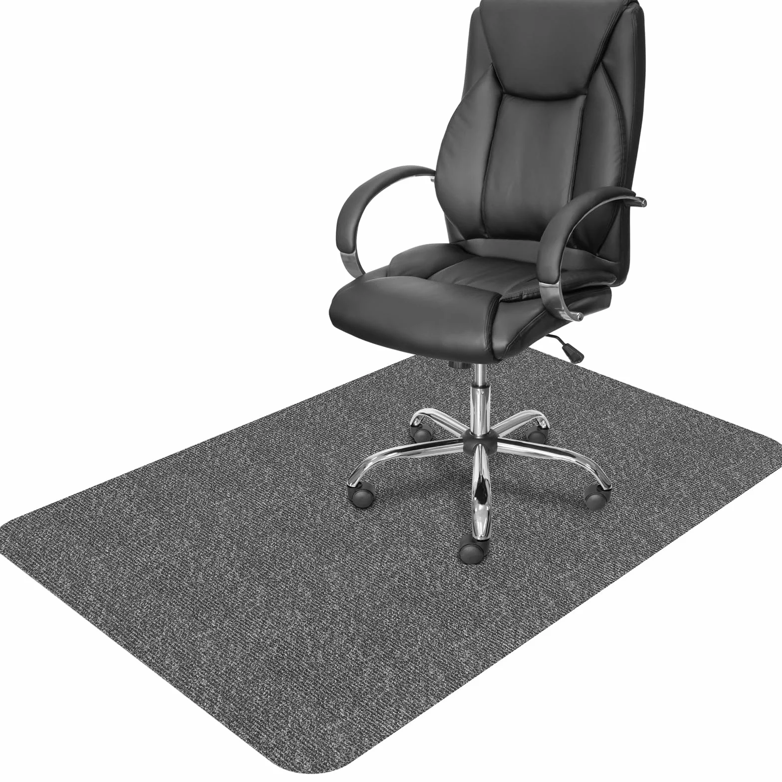 Protector Suelo Silla Ruedas,90 x 140 cm,Gris Oscuro Alfombra Silla Ruedas,Alfombrilla Protectora para Silla de Oficina,Resistente a los arañazos para parqué y Suelos Duros, Silla de Oficina.