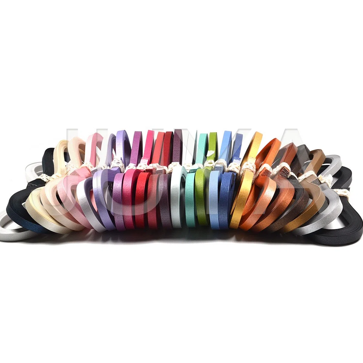 JUYA Juego de Papel Metálico Quilling 2/3/5/7/10 mm Ancho disponible(24 colores, Ancho 3mm)