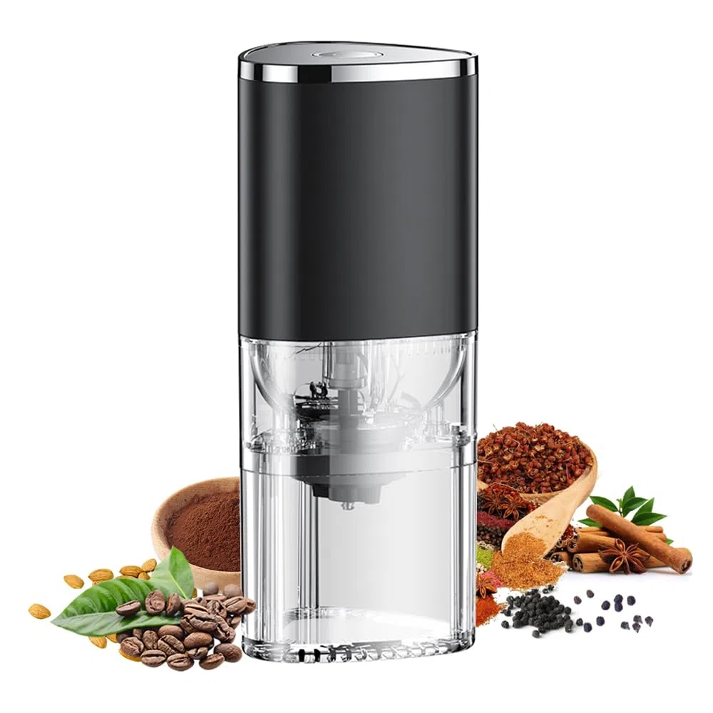Mini Molinillo de Café Eléctrico Portátil,2023 Granos de Café, Molinillo con Ajuste, Recargable por USB, Molinillo Cónico Automático para Grano de Café,Nueces,Especias,Semillas,Frutos Secos