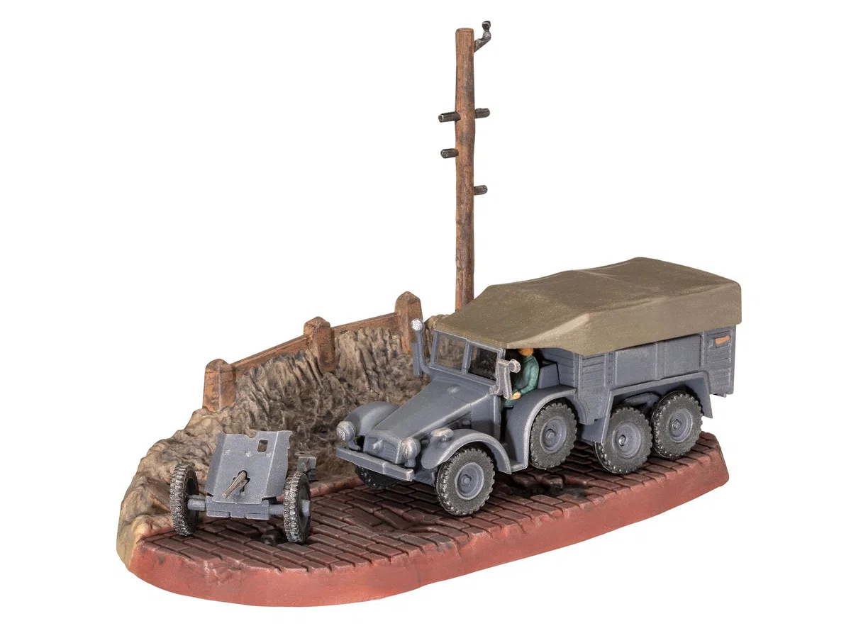 Krupp Protze KFZ 69 con Pak de 3,7cm