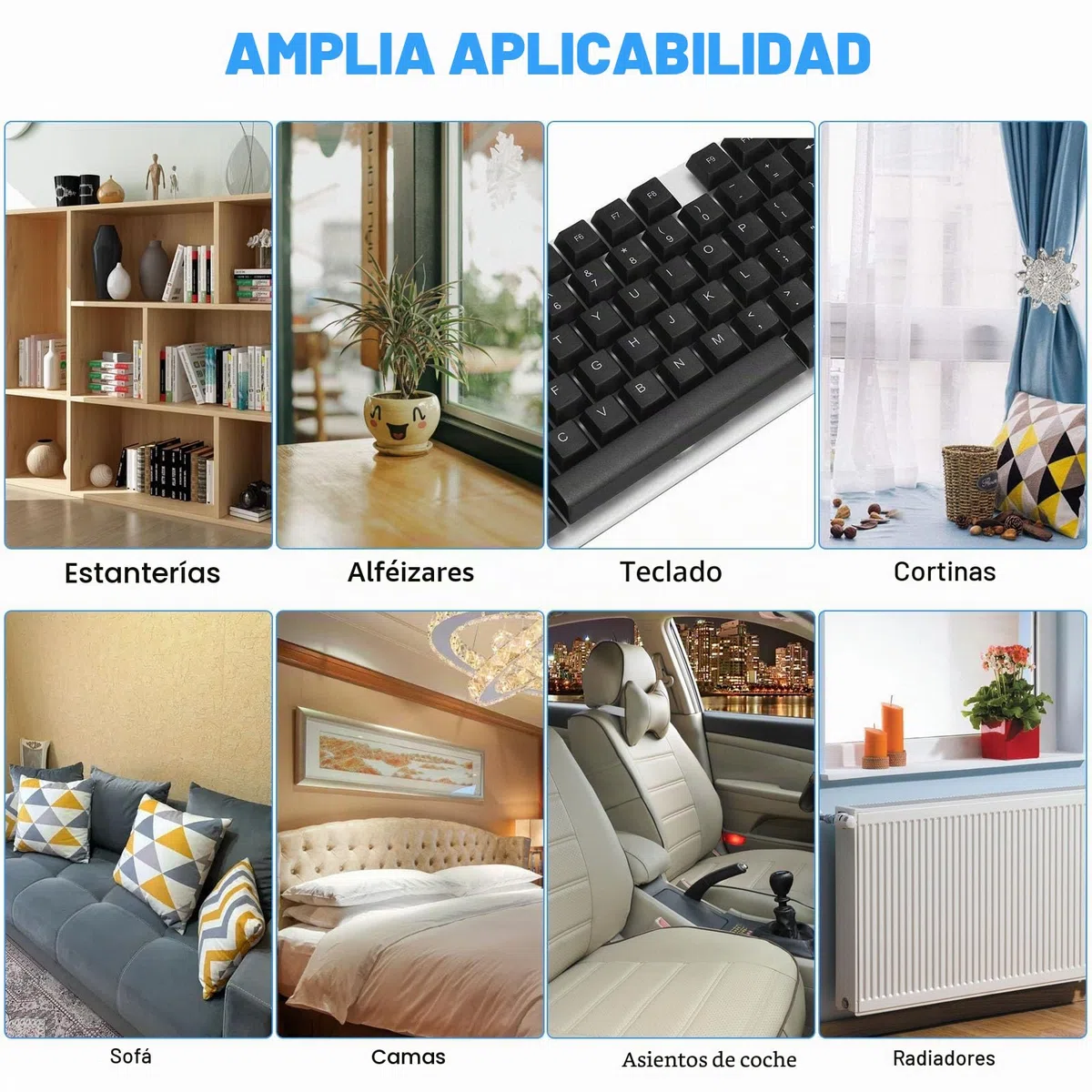 GZqiancng 7 Piezas Juego de Boquillas para Aspiradora, 35 mm/32 mm, Accesorios para Aspiradora, Accesorios Aspiradora para Rendijas para Aspiradora para limpieza de Ropa de Cama, Sofás, Coches