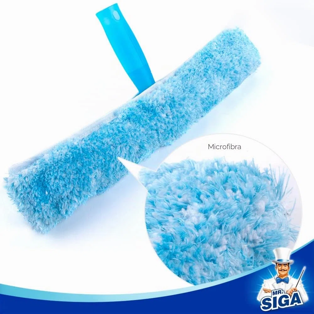 MR.SIGA 35 cm Ventana Limpieza Combo - Rasqueta limpiacristales y Microfibra Ventana Arandela