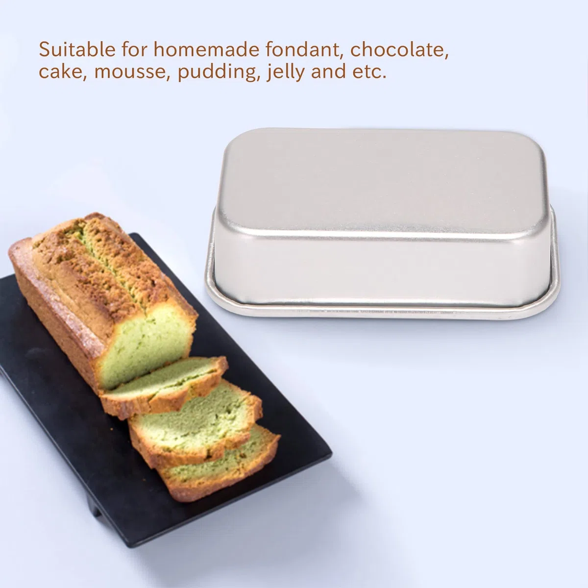 4 Piezas Molde de Pan Antiadherente Rectangular de Lata de Pan de AleacióN de Aluminio Moldes para Pan Pan Herramientas para Hornear Suministros de Barra de Comedor de Cocina