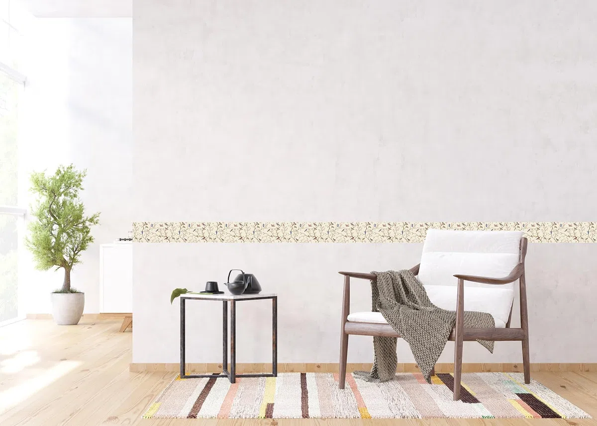 AG Design AWB 8414 - Cenefa autoadhesiva para decoración de paredes, muebles, papel pintado, revestimientos de paredes y puertas, multicolor, ancho 500 cm x alto 13,8 cm