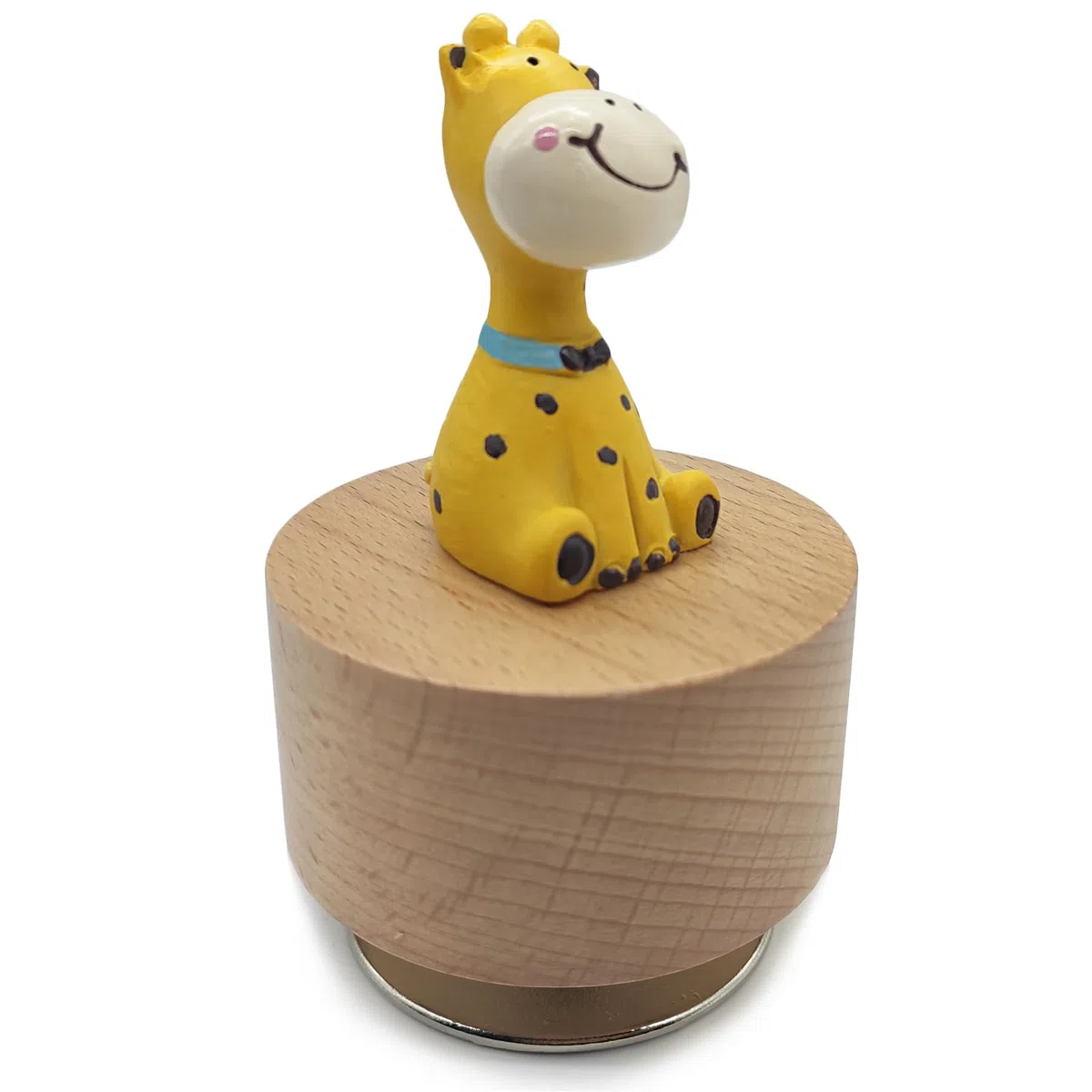 Mini Caja de música giratoria de Madera con Bonito Adorno de Jirafa (You Are my Sunshine.)