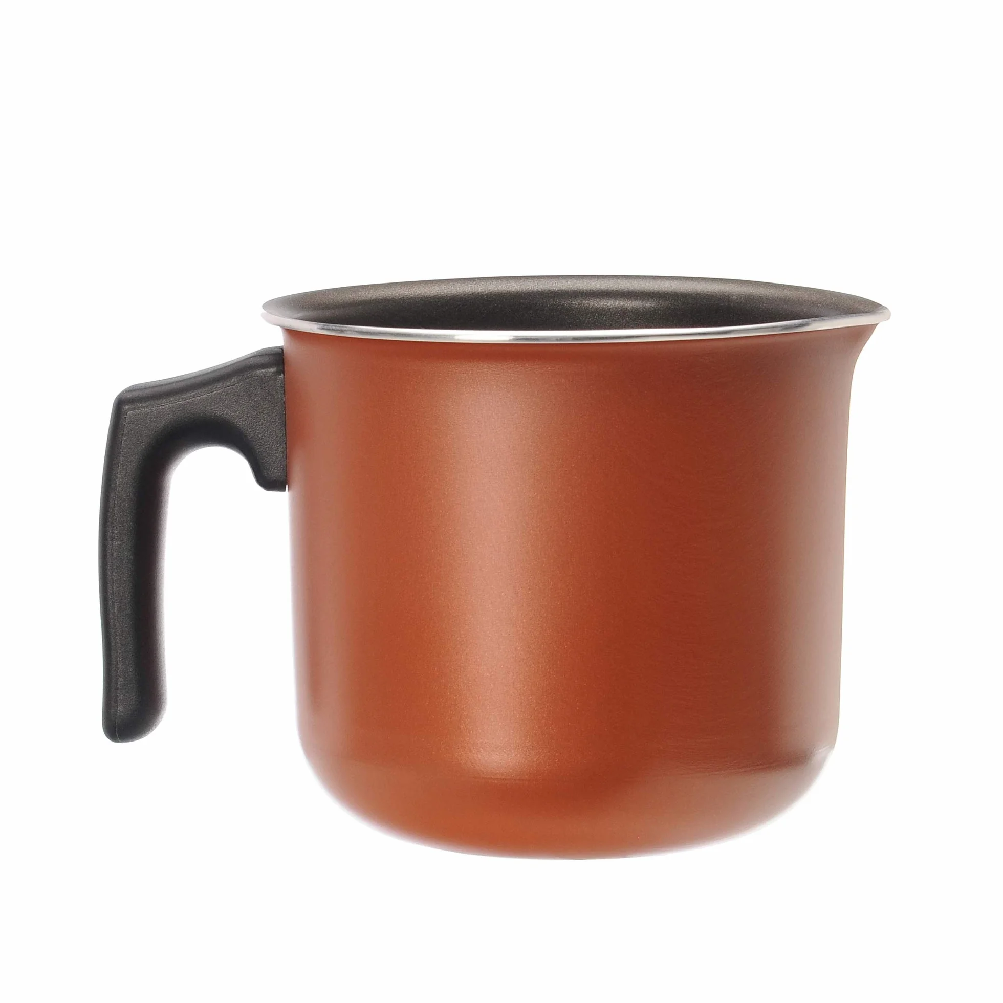 Moneta Zecchino, Cazo con Boquilla, Aluminio antiadherente, Cobre, 14 cm