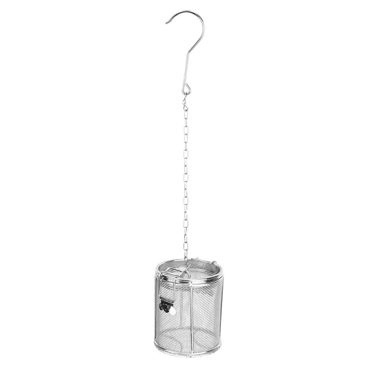 Bolsa Especias Acero Inoxidable, Bolsa de Condimento de Acero Inoxidable, Bola de té de Malla Extrafina Conexión Roscada Condimentos para Sopa Cesta de Separación, para Sopa de Salsa Sabor Especias