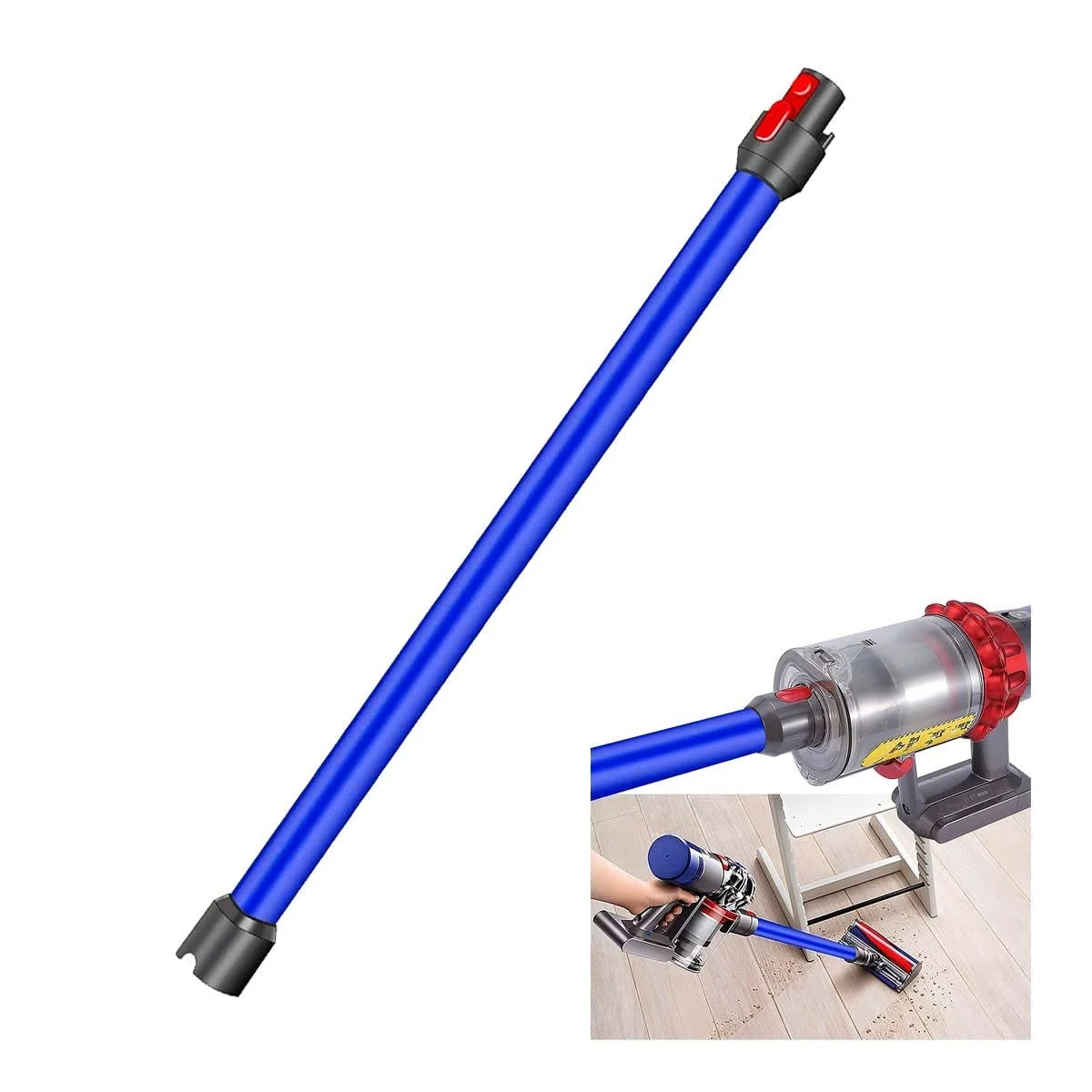 Recamania Tubo de Extensión de 73 cm para Aspiradora – Compatible con Dyson V7 V8 V10 V11 V15