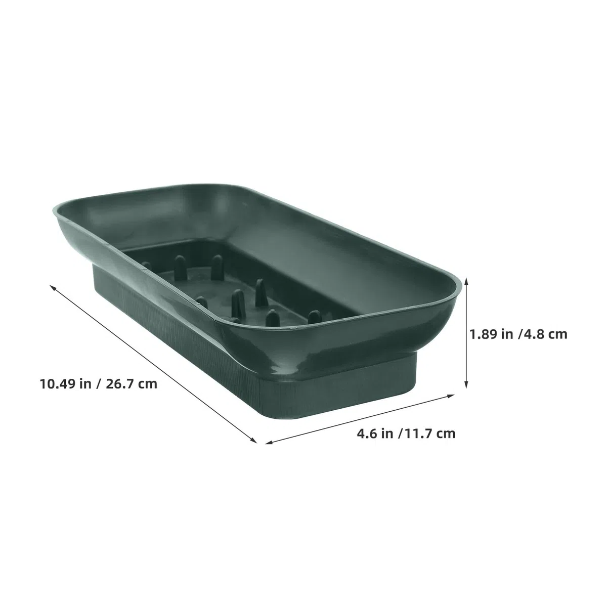 Bandeja Rectangular para Arreglos de Flores 6 Piezas, Base de Plástico con Agujas para Fijar Espuma y Tallos, Soporte Reutilizable para Decoración de Iglesias, Bodas y
