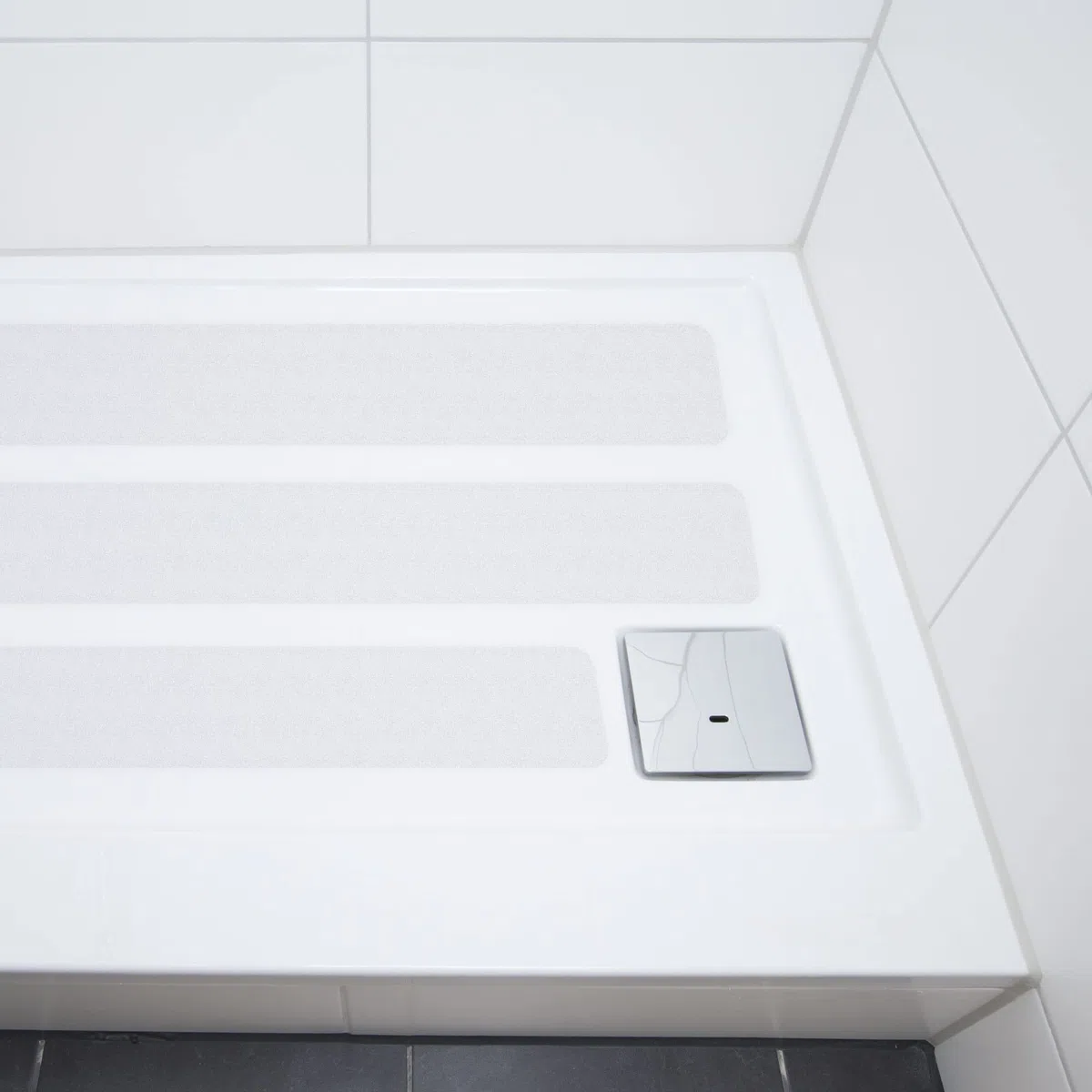 SeKi Tiras antideslizantes para escaleras, ducha, bañera, 5 unidades, 75 x 10 cm, autoadhesivas, aptas para pies descalzos, clase antideslizante R9 según DIN 51130, cinta adhesiva antideslizante