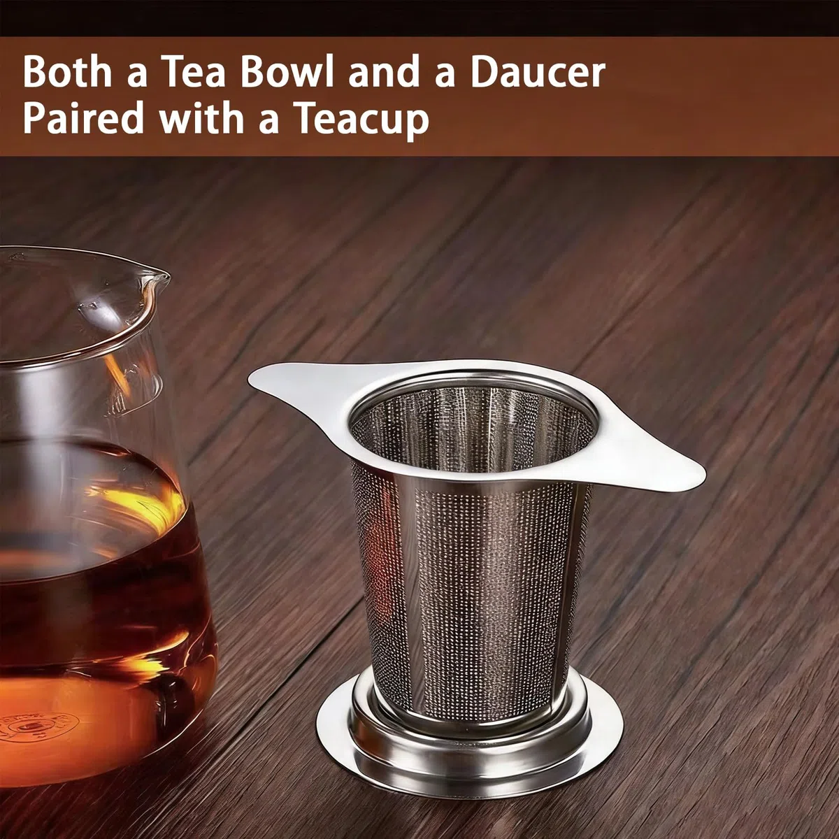 2 Piezas Tetera de Vidrio Redonda con Filtro para Té, 400ml Tetera de Cristal Infusor de Acero Inoxidable Resistente al Calor, Taza Infusiones con Tapa y Filtro, Apto para Té Suelto y Té de Flores