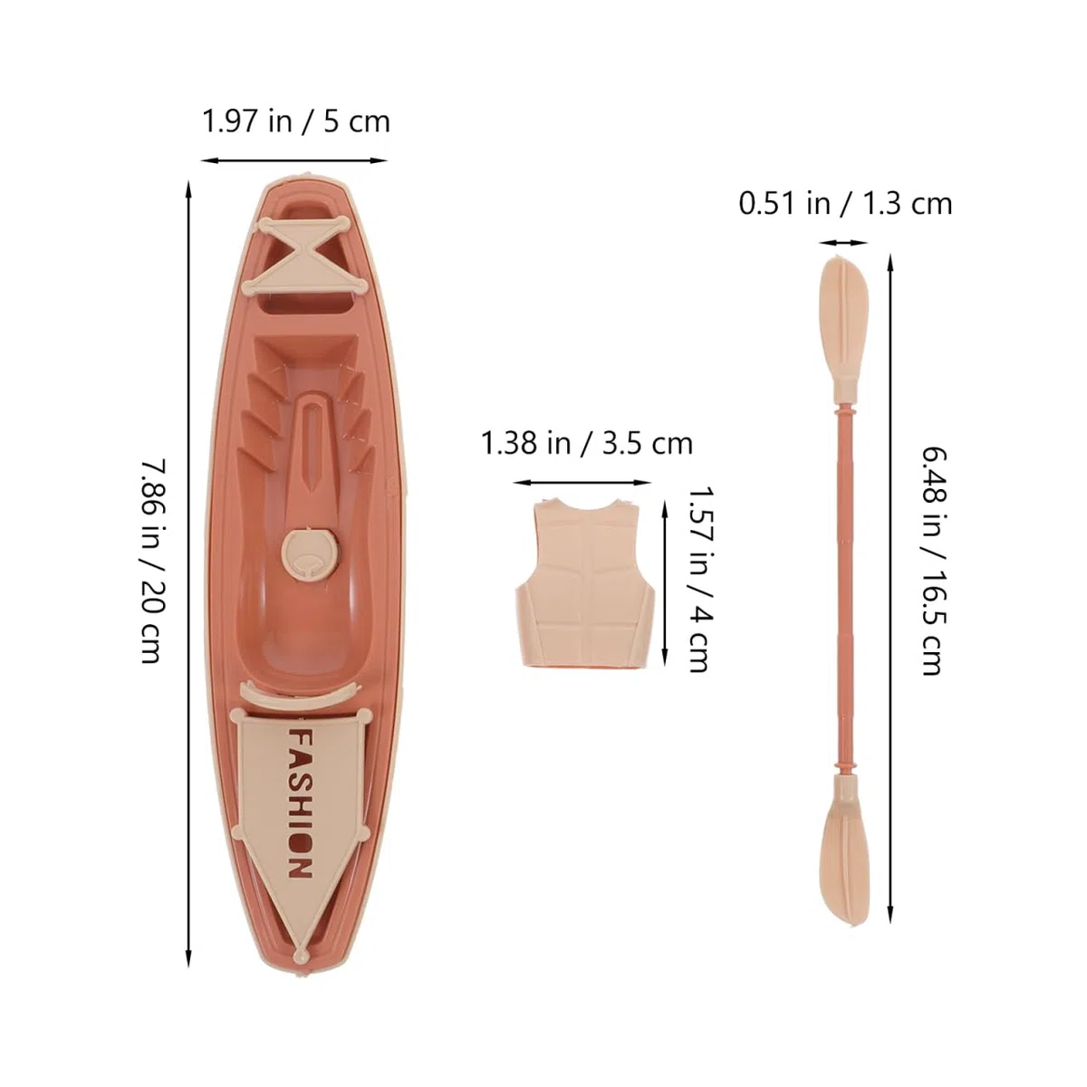 Toyvian 3 adornos de barco de plástico de 19 5 cm para kayak de juguete de remo de canoa para decoración de tartas de cumpleaños, decoración de mesa de oficina