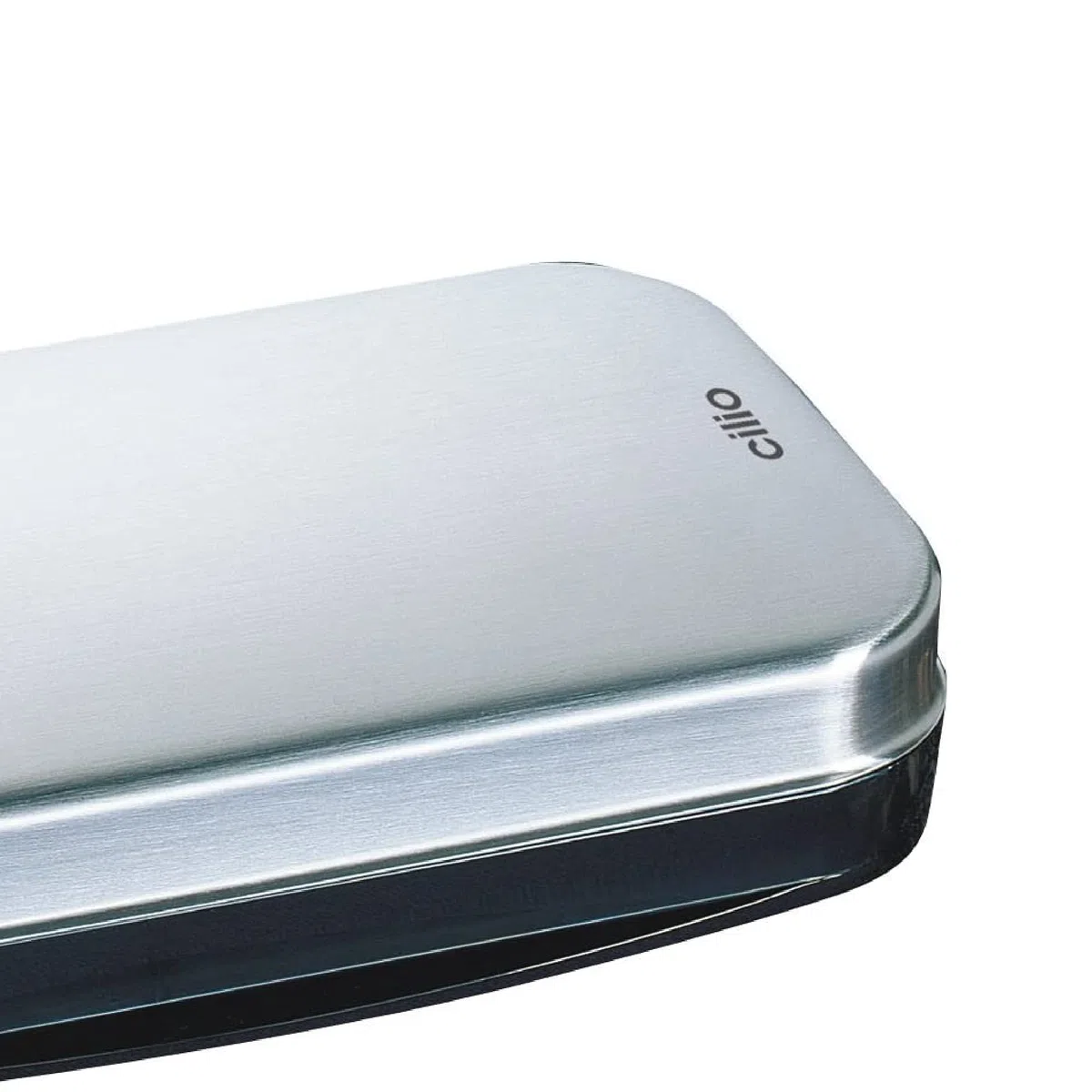Cilio - Cepillo para recoger las migas (16 x 9 x 3,5 cm), acero mate