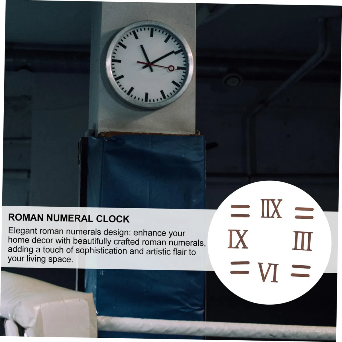 12piezas Kit De Reloj De Pared Números Romanos De Madera Formas De Reloj Accesorios De Bricolaje Para Decoración Del Hogar Recortes De Madera Sin Terminar