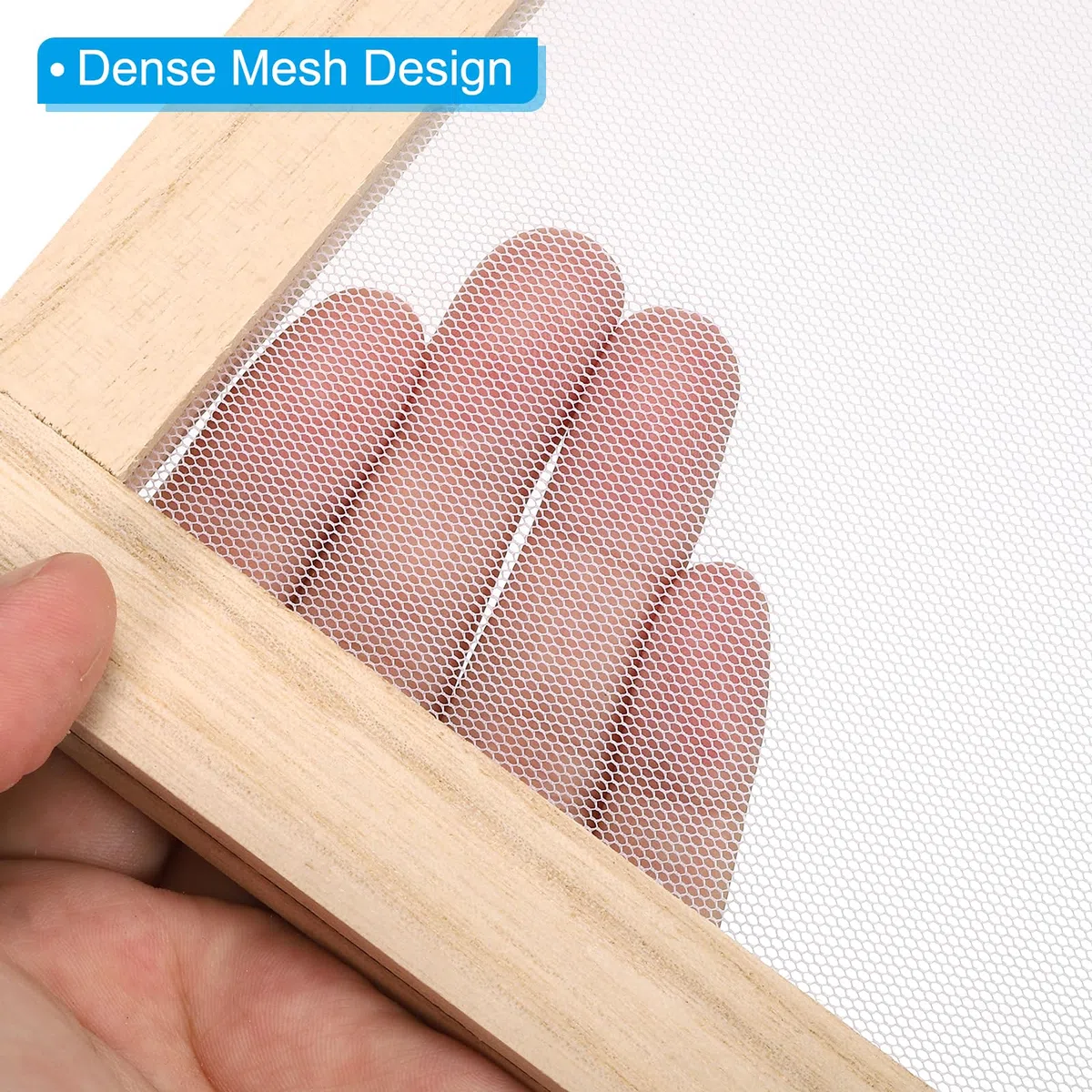 PATIKIL 9,8"x7,5" A5 Madera Papel Fabricación Pantalla, Papel Fabricación Molde Papel Fabricación Molde Engalanado Impresión Marco para Bricolaje Herramienta, Natural Color