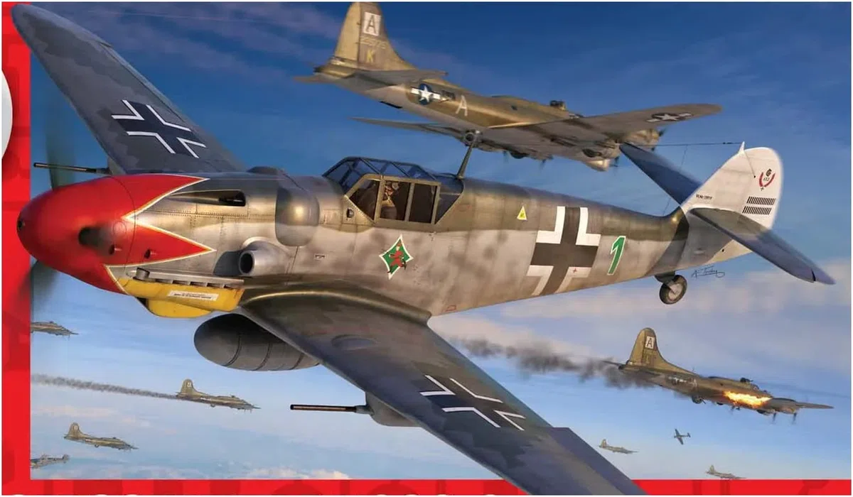 Airfix Model Set, A02029B Messerschmitt Bf109G-6 Model Building Kit, Kits de avión Modelo de plástico para Adultos y niños Mayores de 8 años, el Juego Incluye bebederos y calcomanías