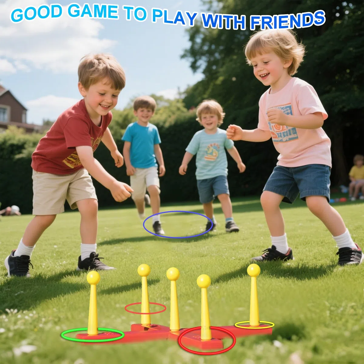 24 Piezas Plástico Lanzar Anillos Juguetes para Niños, Toss Juego de Carnaval Toss para Interior Juegos Deportivos al Aire Libre, Fiesta Juegos de Suministros