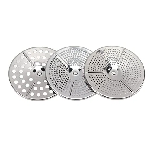 Dispositivo de Paso Molinillo de Alimentos de 20 Cm con 3 Discos Perforados Intercambiables Molinillo de Paso de Acero Inoxidable para Salsa de Tomate, puré de Manzana, Purés,
