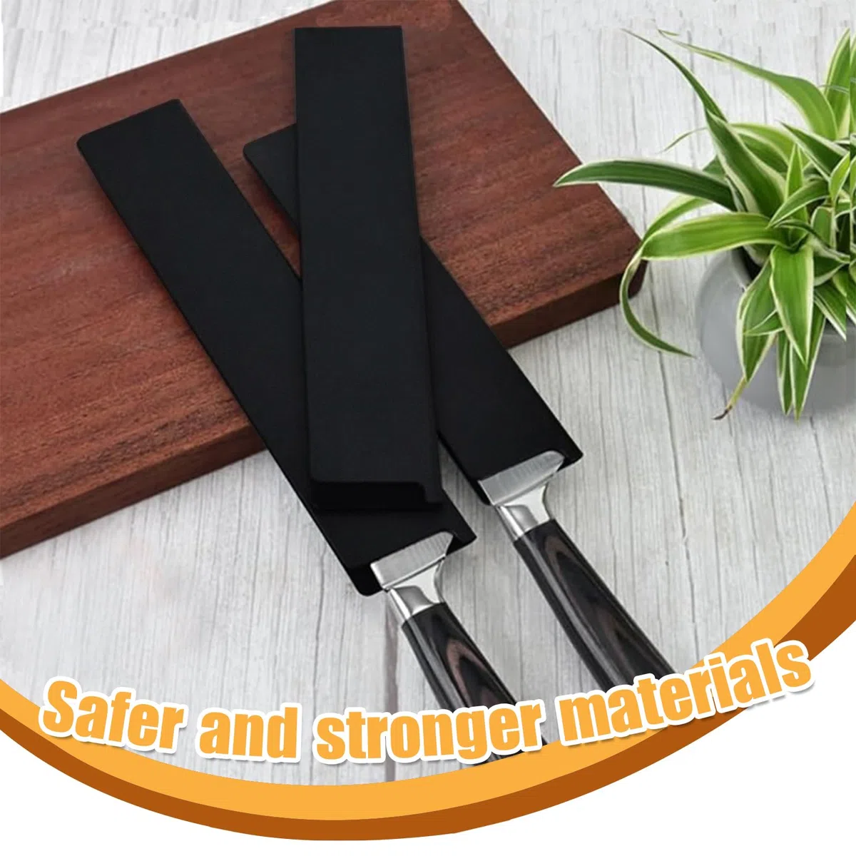 Rierousy 10 Piezas Funda Cuchillos, Cuchillos de Cocina, Funda Cuchillo Jamonero con Forro de Terciopelo, Juego Universal de Funda para General Cuchillos
