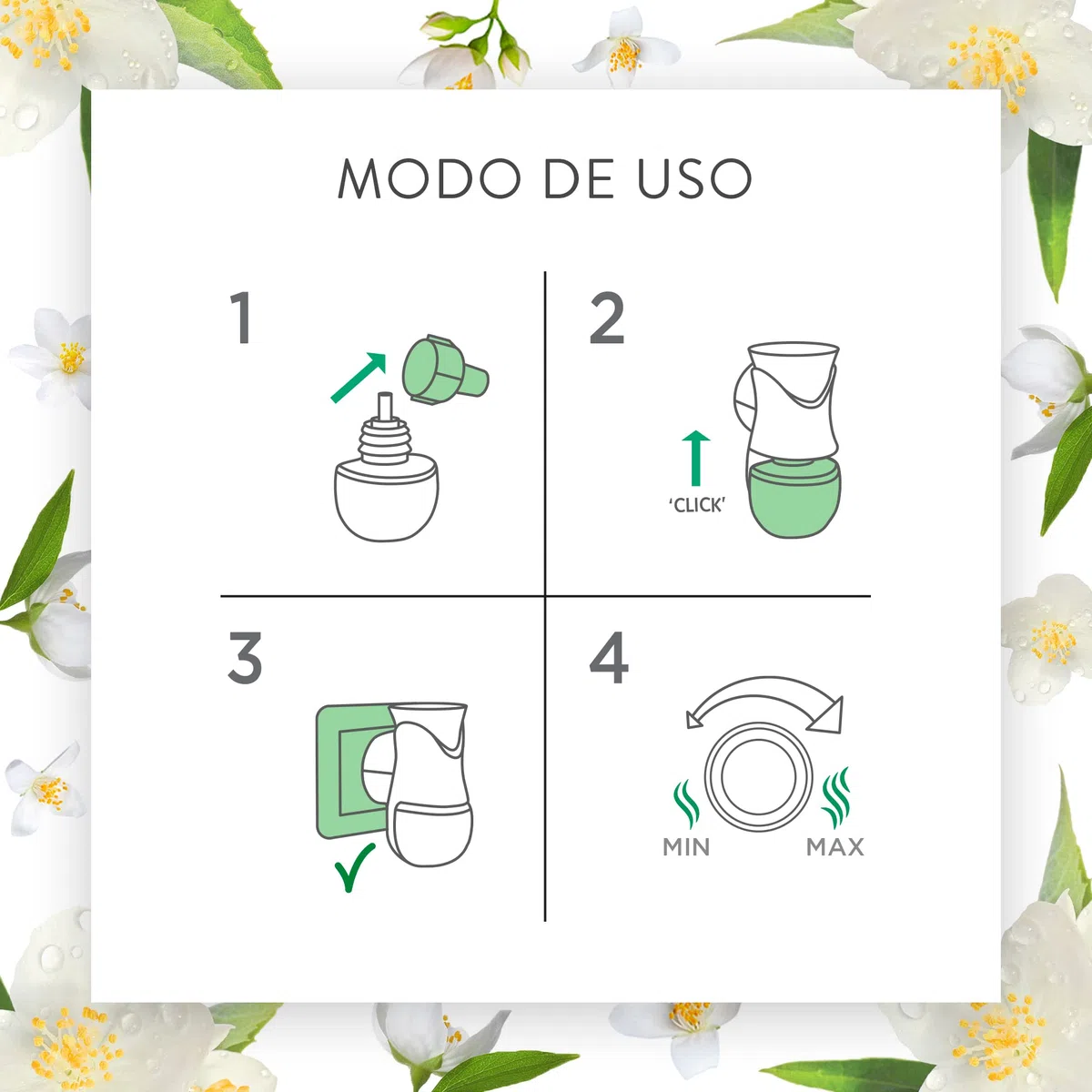 Air Wick Freshmatic - Recambios de ambientador Spray automático, Esencia para casa con Aroma a White Bouquet, Blanco, 1 Unidad (Paquete de 6)