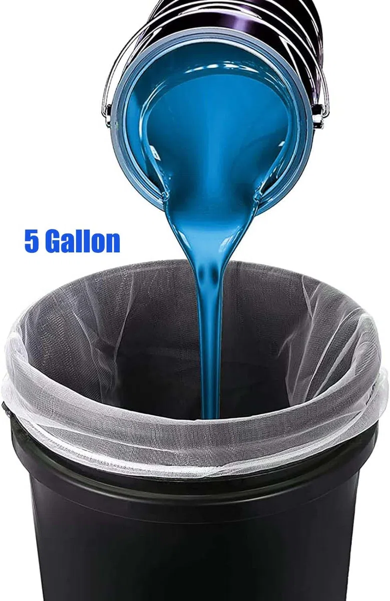 10 bolsas de filtro de color de 5 galones con apertura elástica, bolsas de malla para la filtración de líquidos como color 15,75 x 19,70 pulgadas