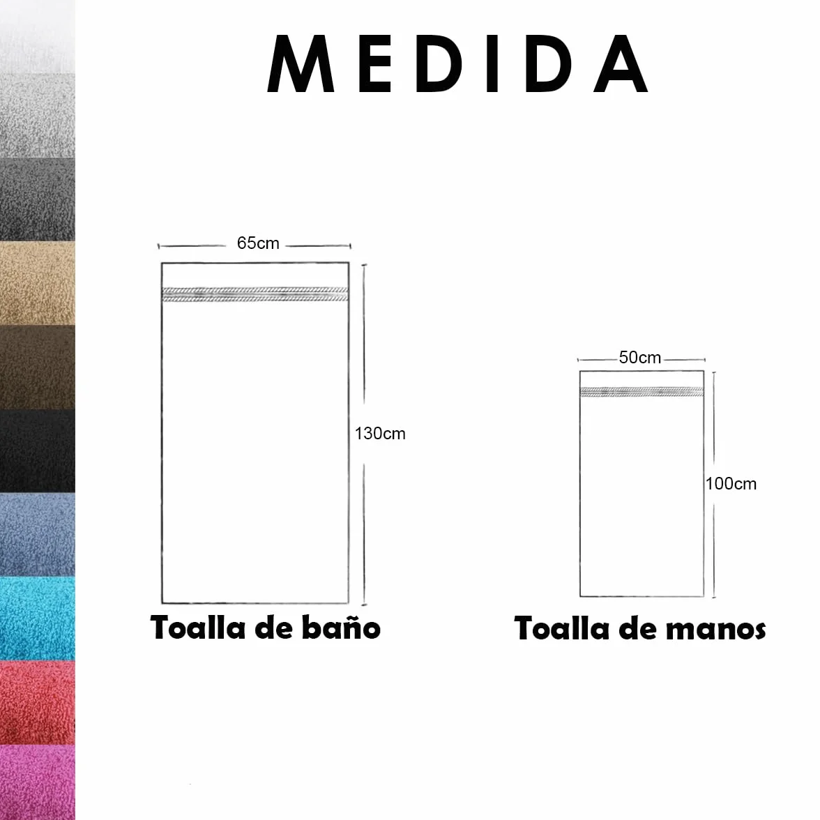 MERCURY TEXTIL Juego 4 Toallas de Baño y Manos 500gsm 100% Algodón Fucsia