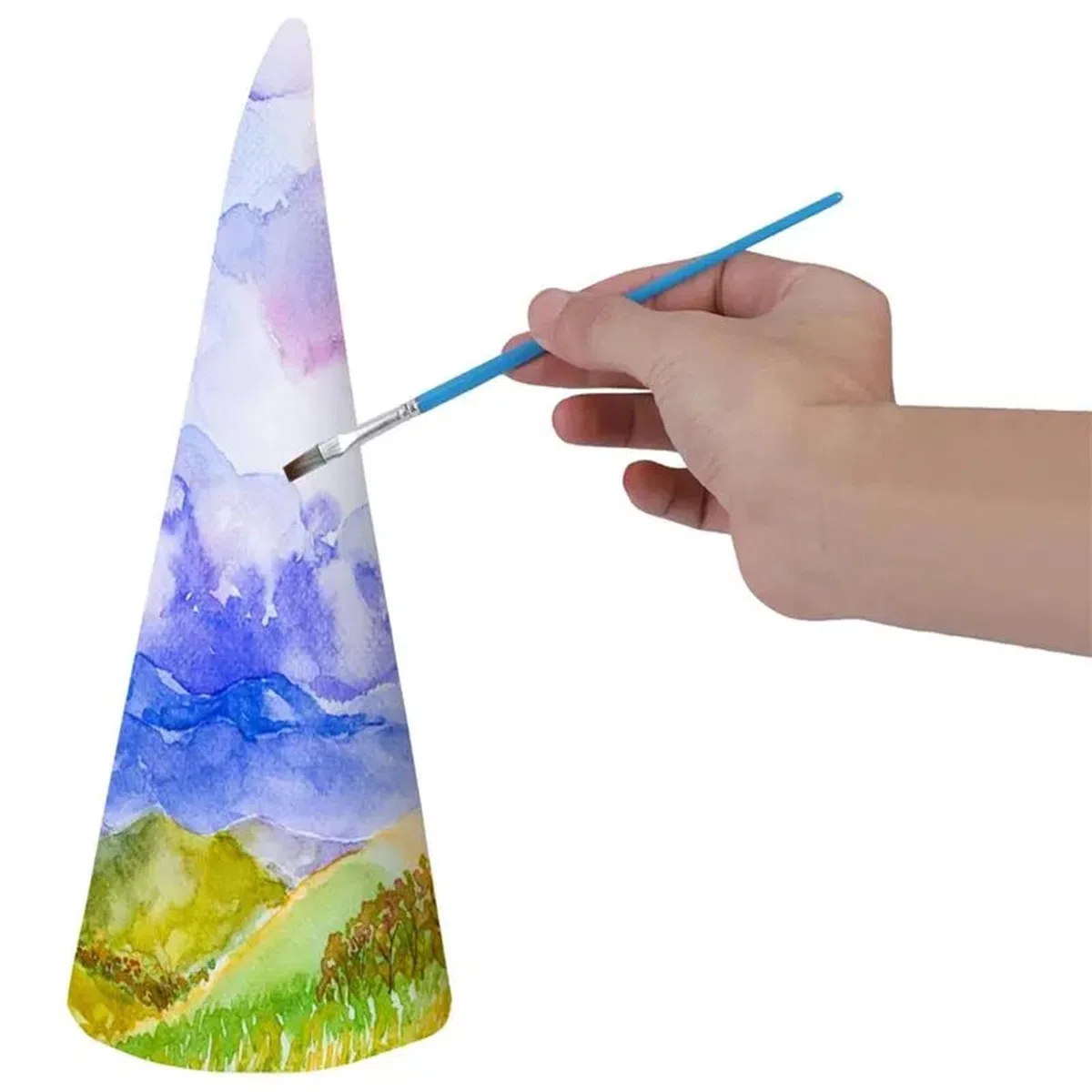 12 Piezas de Conos de Espuma para Manualidades, Proyecto de de Navidad, Decoraciones Hechas a Mano, Conos de de Espuma para Festivales, 20 centímetros