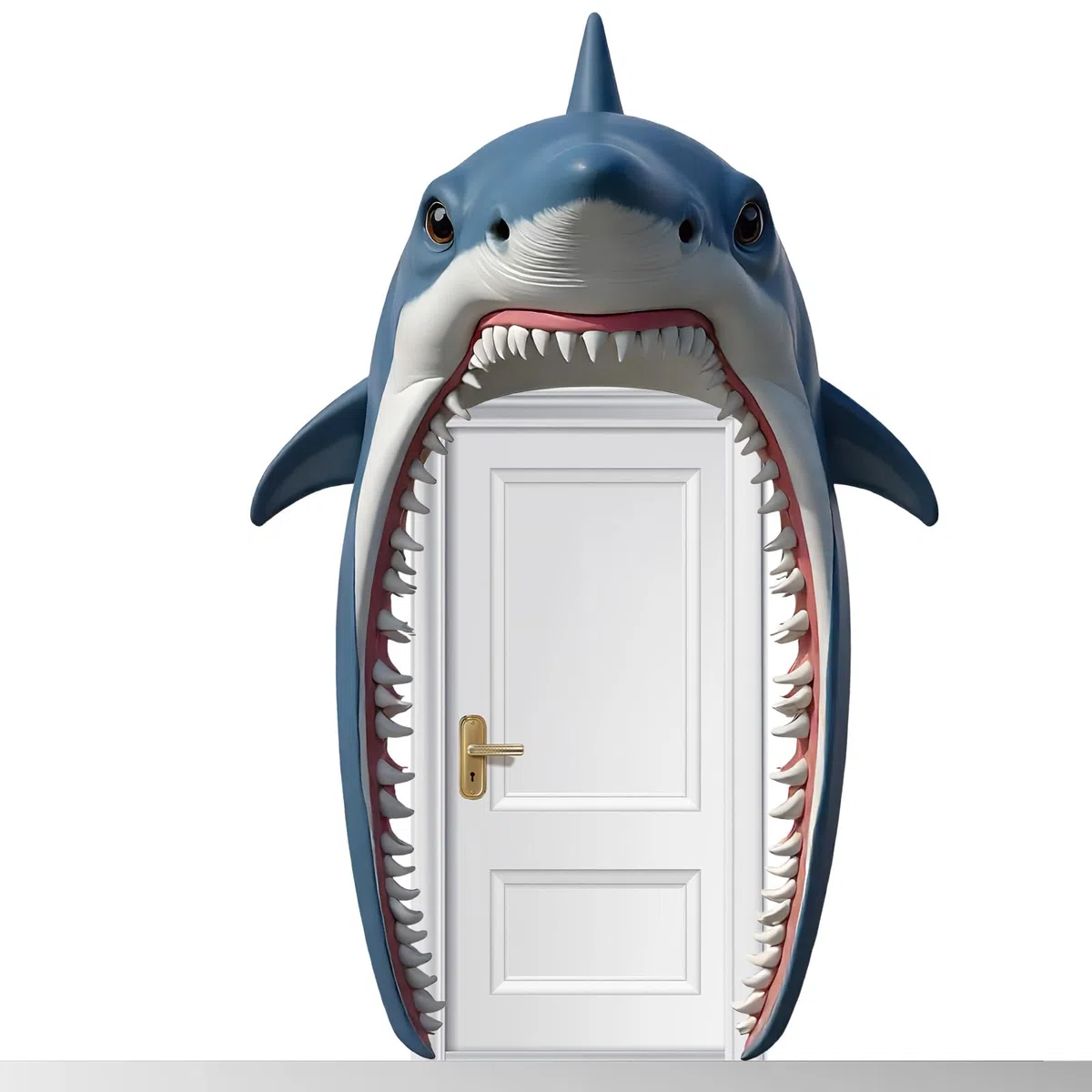 Bandera Fiesta Tiburón Porche, 244x159cm Fondo Puerta Tiburón Suministros Colgantes Animales Marinos Cartel Puerta Decoración Pared para Cumpleaños Playa Océano Tema Fiesta Fotografía Props