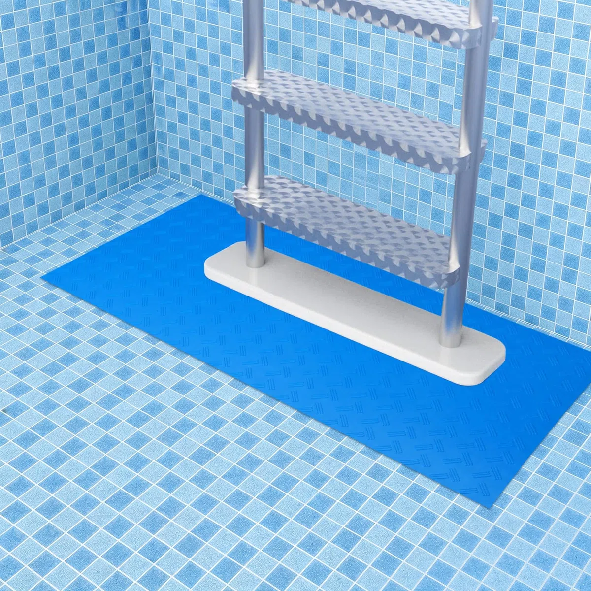 Alfombrilla Escalera Piscina 23 x 90 cm, Alfombrilla Antideslizante para Escaleras de Piscina, Alfombra para Escalera de Piscina, Antideslizante Alfombrilla Protectora para Escalera de Piscina