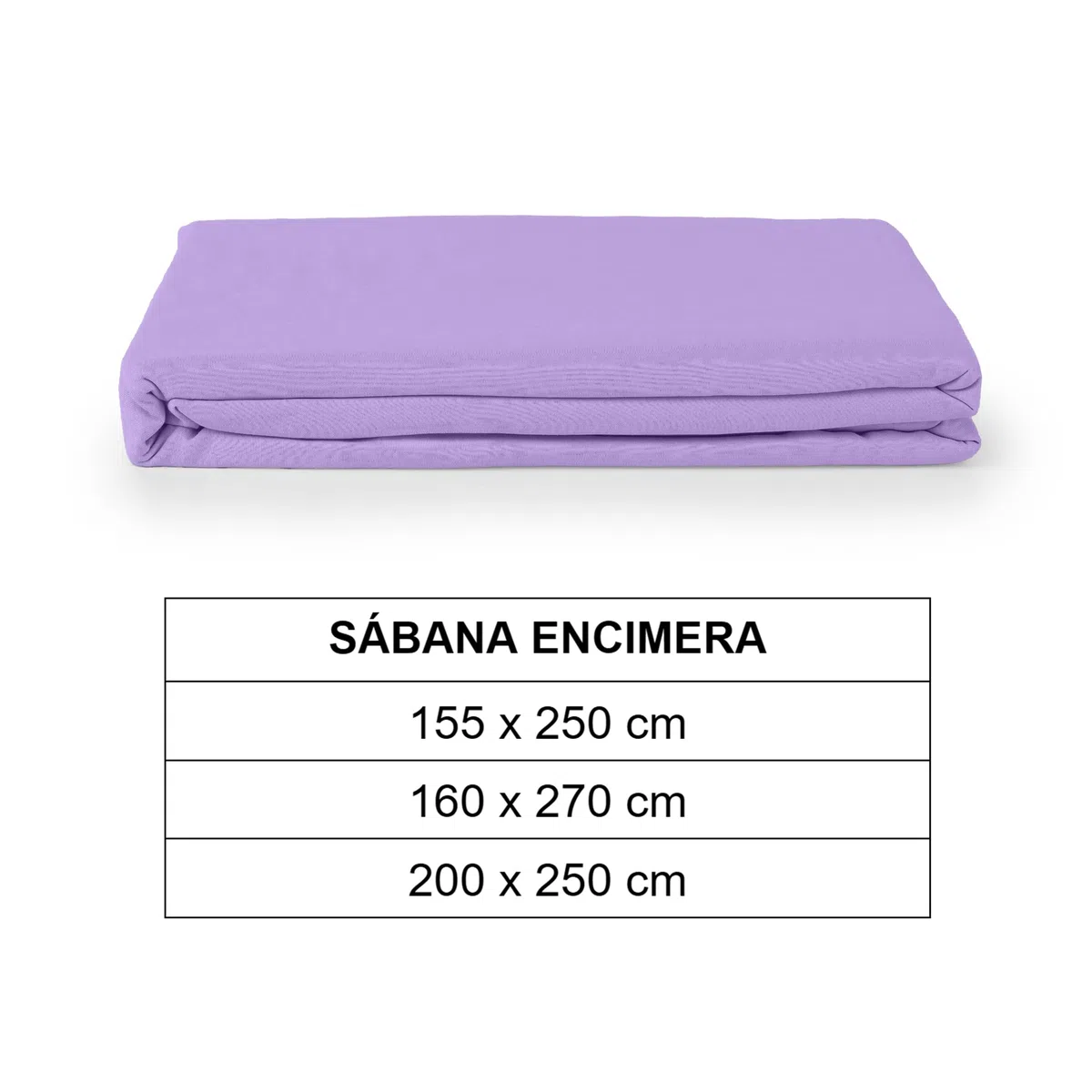 Sábana Encimera de Microfibra 155x250cm para Cama de 90cm - Encimera Super Suave, Transpirable Lavable a Maquina - Color Lila
