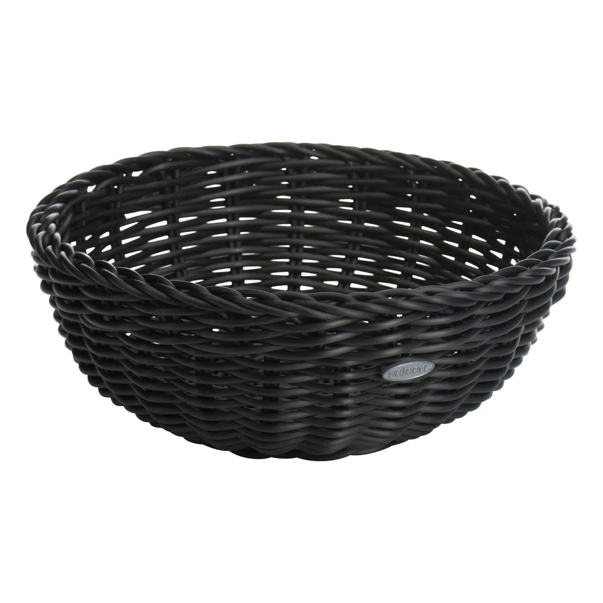 Westmark Cesta multiusos, Adecuada para hostelería y gastronomía, Redonda, Ø aprox. 23 cm, altura: aprox. 9 cm, fibra sintética, Saleen Edition, negro, 02010319101