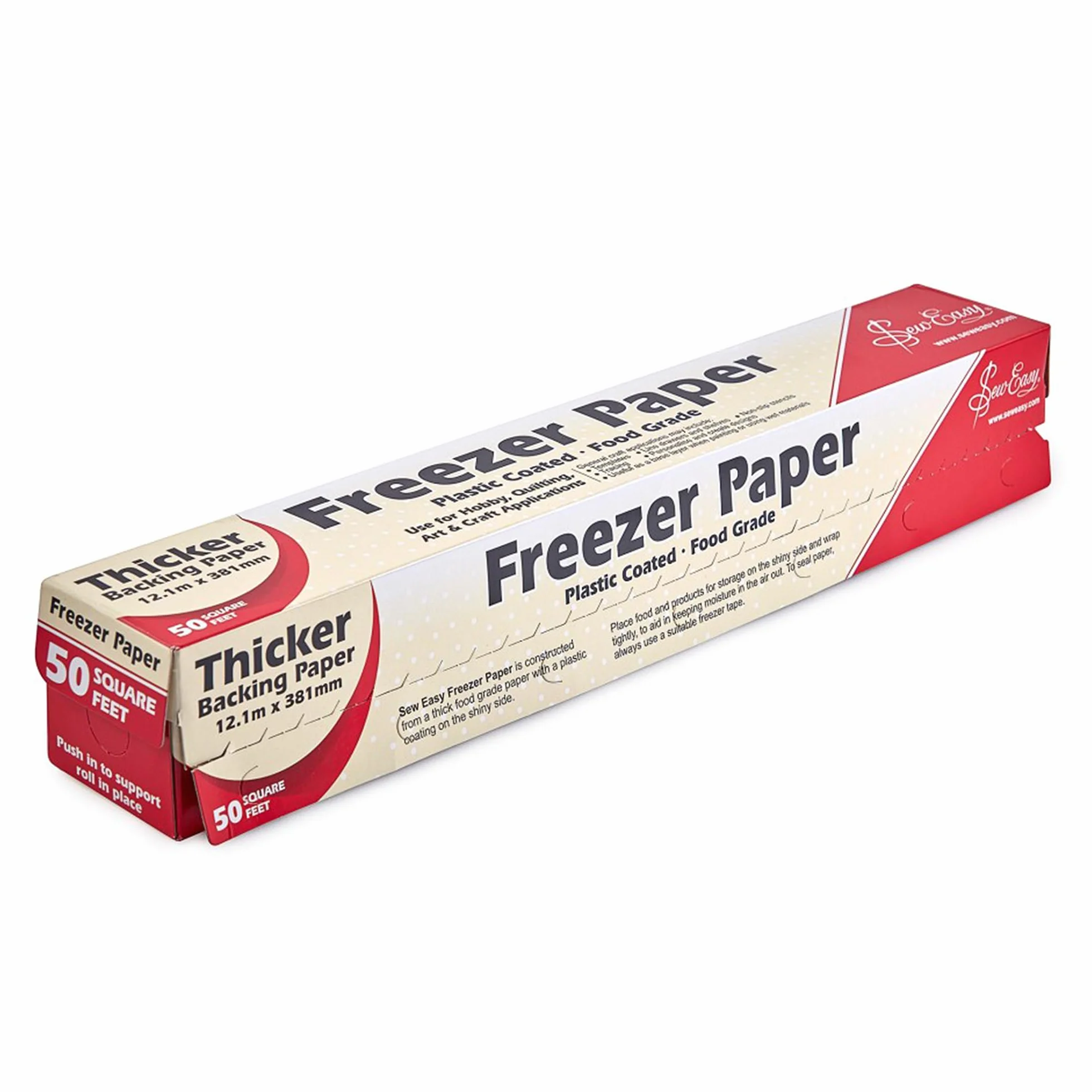 Sew Easy ER9991 - Papel acolchado con revestimiento de plástico, natural, 12,1 m x 381 mm