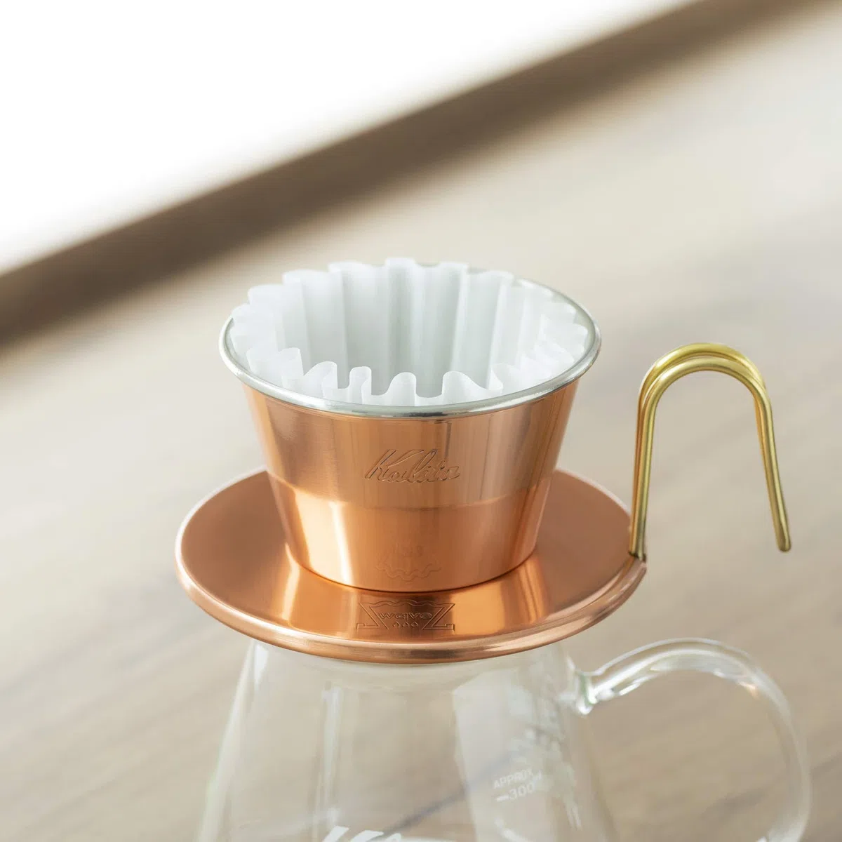 Kalita 22212 KWF-Wave (100P) filtro de papel Larger Size (185) blanco