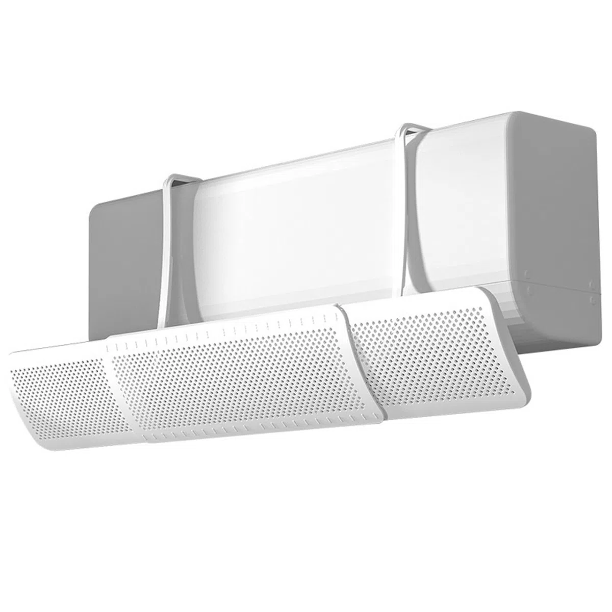 Deflector de viento de CA Deflector de ventilación de aire montado en la pared, de viento de aire acondicionado ajustable de 22-36 pulgadas para prevención de soplado directo, no incluye he