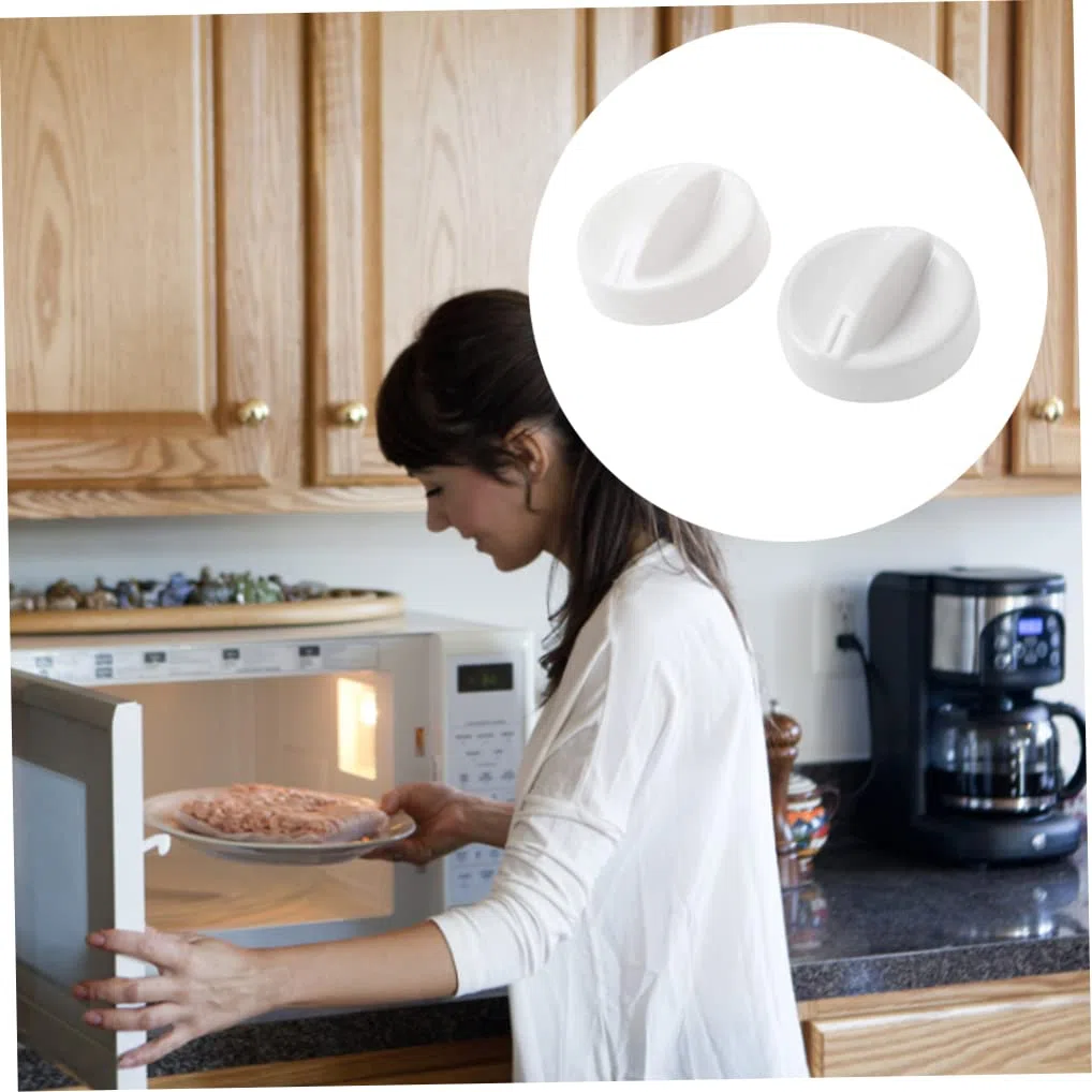 2 Piezas de Mando de Control de Control de Control de Control de Perilla del Horno de microondas de microondas de 2 Piezas, Perilla del potenciómetro de Olla de calo, codificador