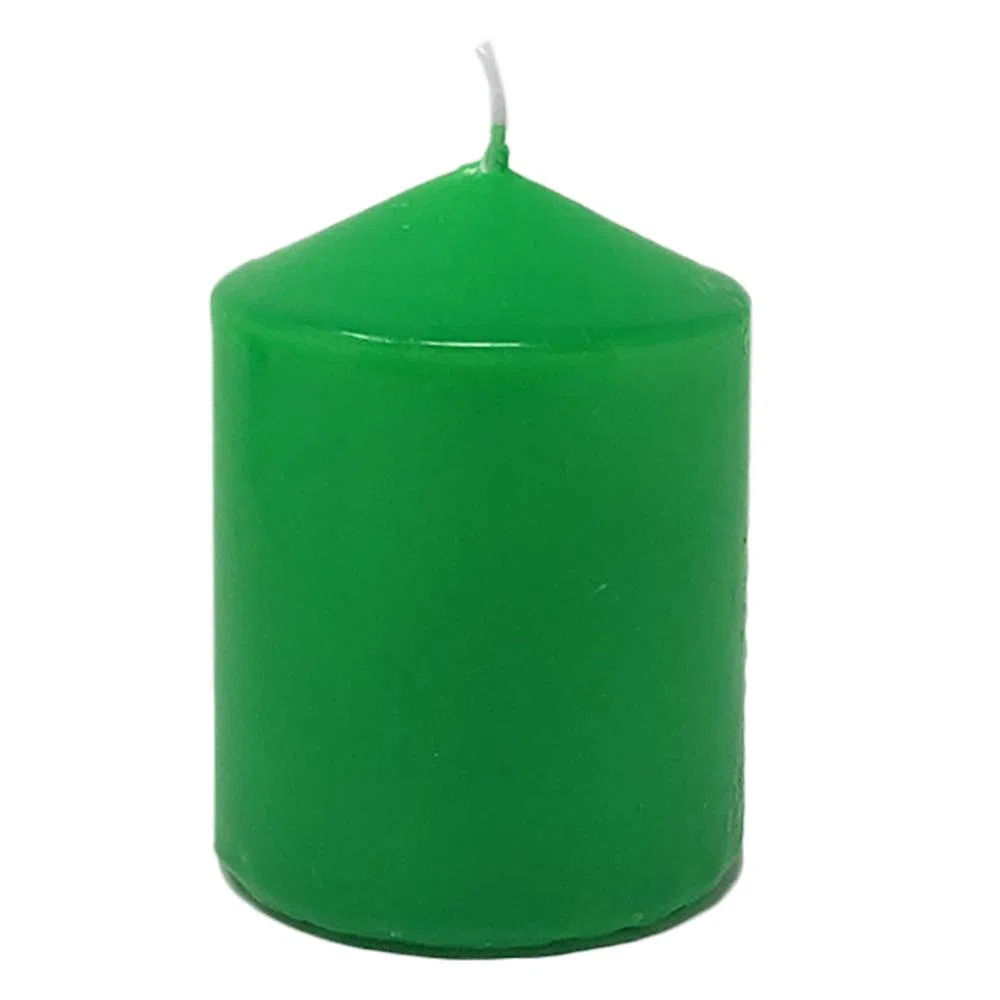 MGE - Velas Perfumadas - Velas Decorativas - Velones Aromáticos - Velas para Ambientar el Hogar - Velas Pilar - 12 unidades - Fabricado en España (Verde - Melón-Sandía)