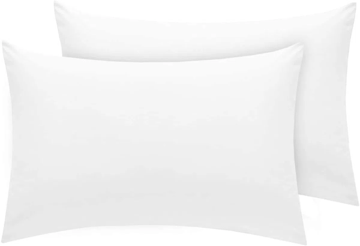 Baby Toodler - Fundas de almohada para cuna (60 x 40 cm), color blanco