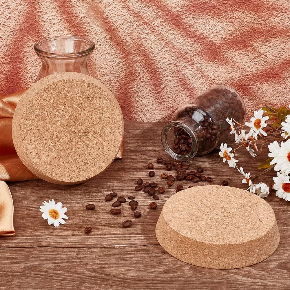 OLYCRAFT - 2 tapones de corcho cónicos, 11,6 – 13 cm, tapón cónico de madera para tarro de cristal, tapa de botella de vino, reemplazo de madera blanda natural para la cocina, regalos de boda