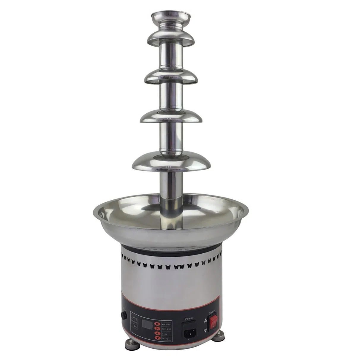 Máquina de fuente de chocolate de gran capacidad con control de temperatura, calentador de salsa para fiestas, bodas, restaurantes
