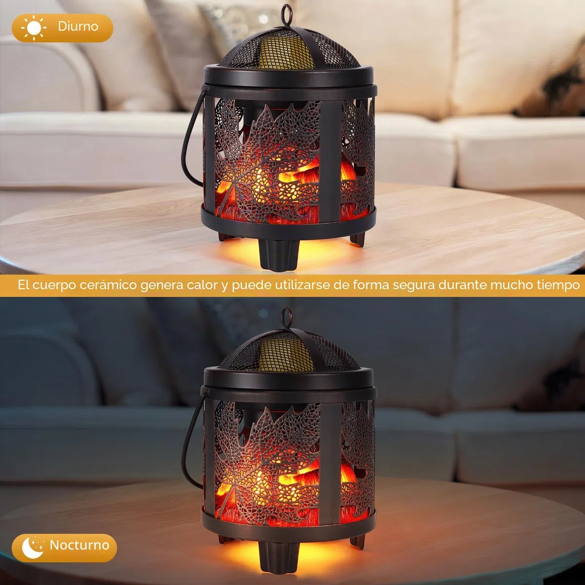 Lámpara de Fragancia eléctrica,Quemador eléctrico 4 en 1 para Cera aromática,Vela y Aceite aromático, Patrón de hoja de arce Lámpara de Aroma eléctrico para Regalos y Decoraciones de Oficina doméstica