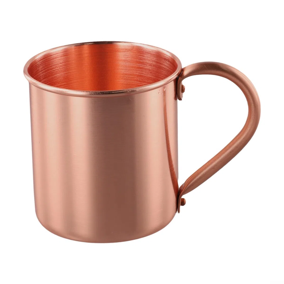 Taza de cobre puro de 450 ml para café, cerveza, camping, vaso con sabor mejorado y material resistente para cocina, bar y uso al aire libre