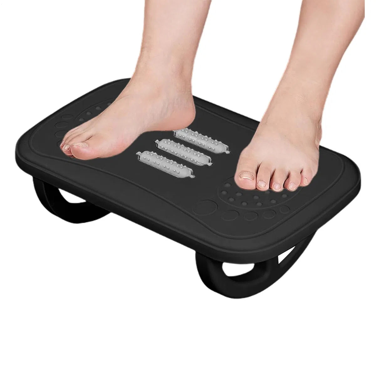 Reposapiés Bajo Escritorio, Taburete Ergonómico de Soporte para Silla, Taburete Con Ruedas Para Relajar Piernas En Hogar Escuela