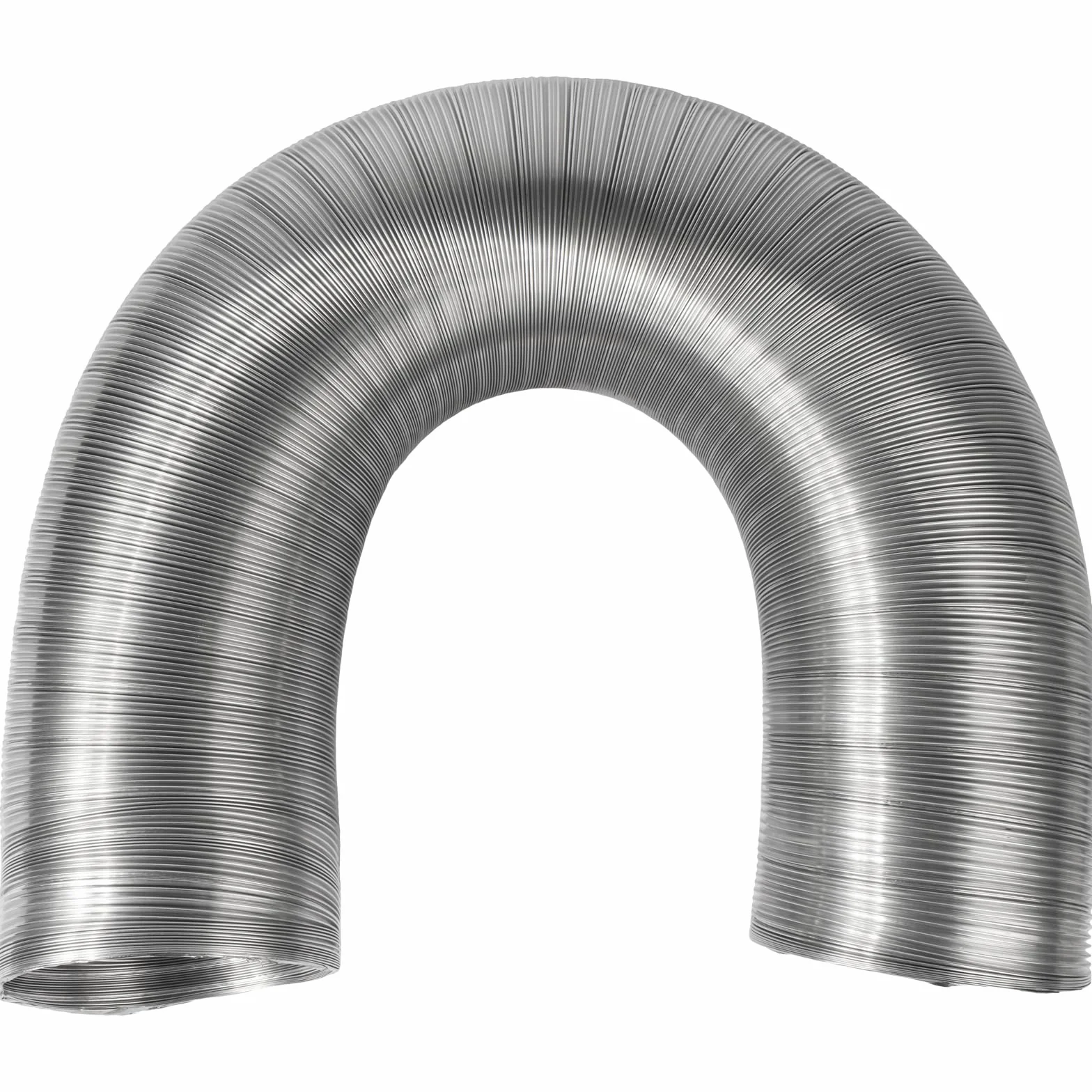 Vent Systems Tubo flexible redondo de aluminio DN 120 mm x 1,5 m de largo tubo de aluminio, manguera flexible, manguera de escape para calefacción y refrigeración aire acondicionado, secador,