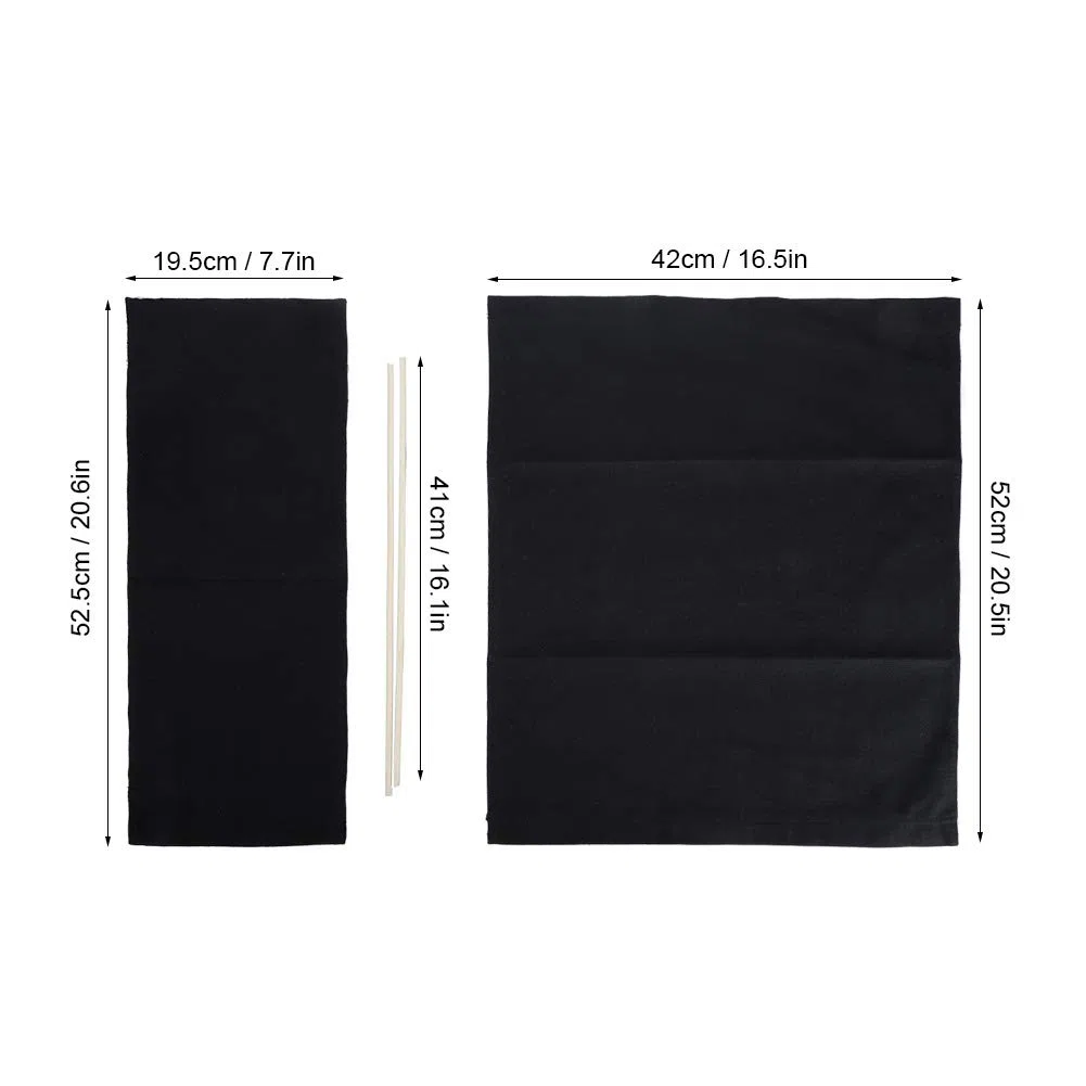 Ausla Funda de Asiento de Repuesto para Silla de Director, 2 Piezas con Asiento y Respaldo de Lino Intercambiables, Asiento y Respaldo de Repuesto de Lona para Silla con Palo de Madera