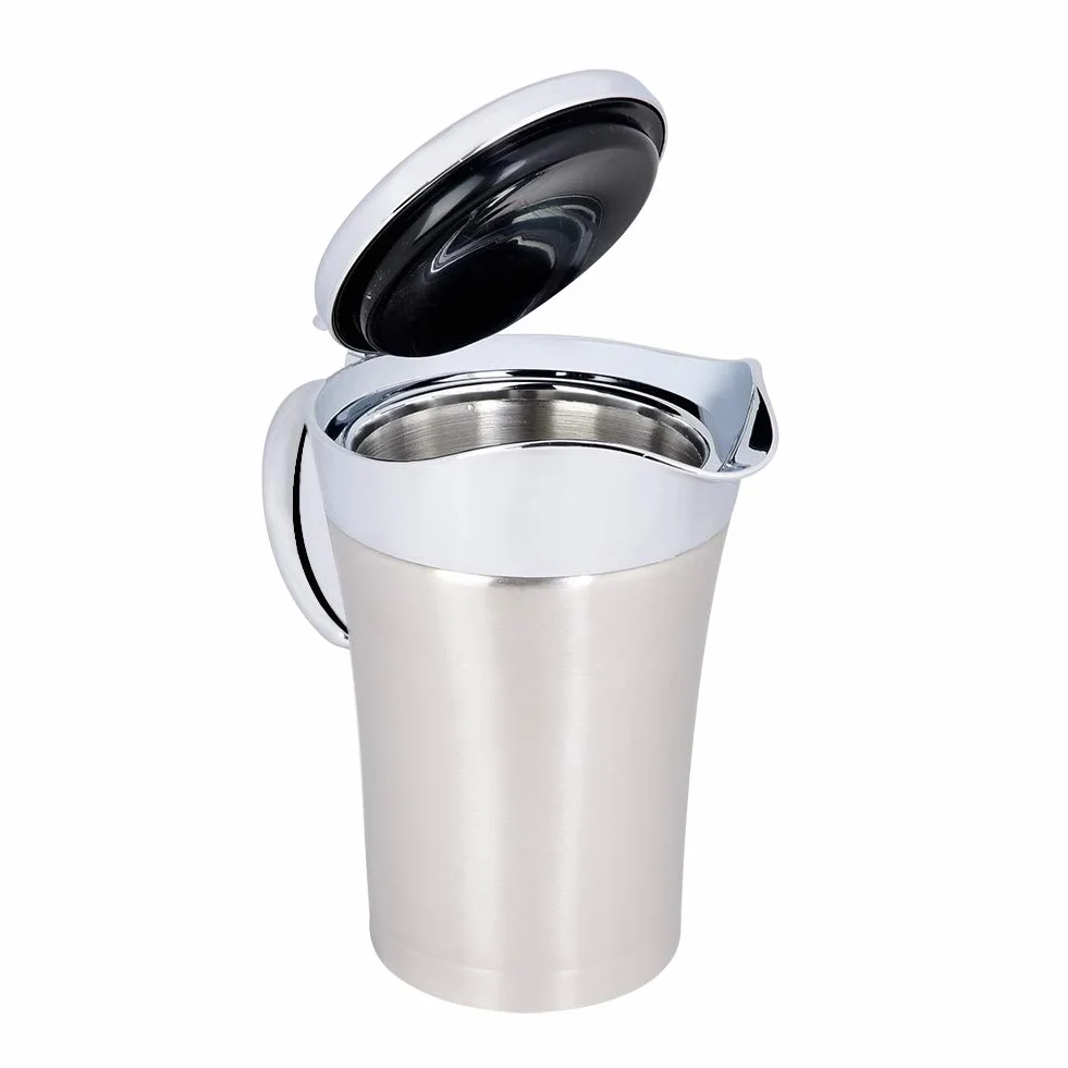 Salsera con tapa, acero inoxidable 304 con aislamiento térmico de doble pared Salsa Salsera Salsera Jarra para servir Fácil de verter(750ml)