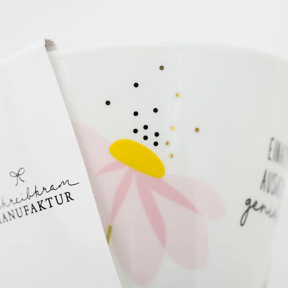 Grafik-Werkstatt - Cuenco de cereales con oro real, cuenco de porcelana