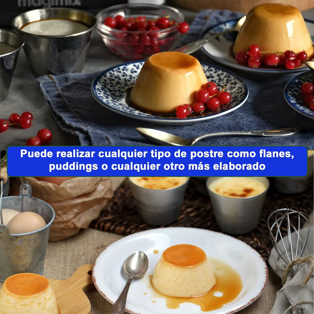 Flaneras en Acero Inoxidable Molde para Flan 12pzs 9cm
