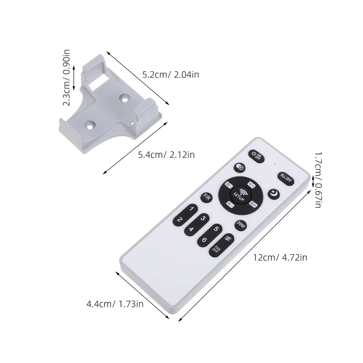 BETOOKY Transmisor Remoto para Ventilador de Techo Control Remoto Lámpara del Ventilador, Fácil Instalación y Compatibilidad para Celebracion Verano en Dormitorios y Oficinas