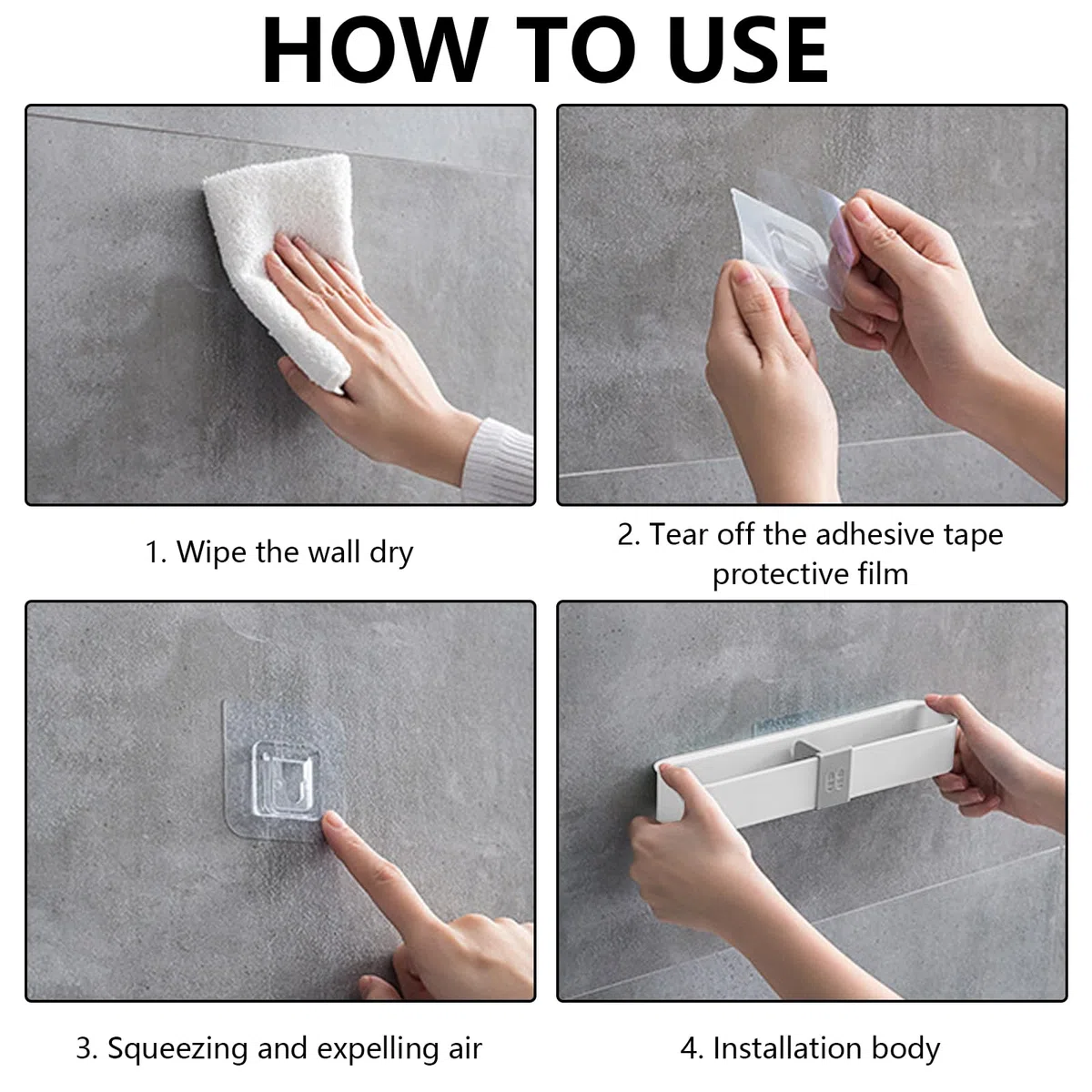 Paquete de 6 Zapatero de Pared, Organizador de Zapatos para Colgar con Cinta Adhesiva, Zapatero sobre para Puerta, Zapatero Colgante para RV, Ahorra Espacio